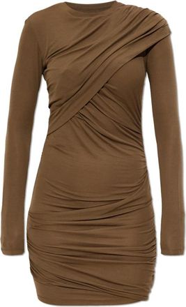 Isabel Marant Denise Dress - Dames - Korte kleedjes - Groen - L - Tweed - Kleedjes