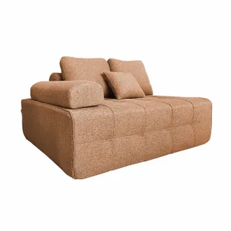 Oviala Sill&oacute;n derecho para sof&aacute; modular de tela terracota l 140 cm