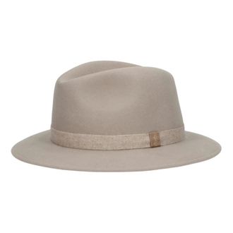 Borsalino Accessories, male, Gray, 60 CM, Cashmere Ribbon Wool Felt Hat