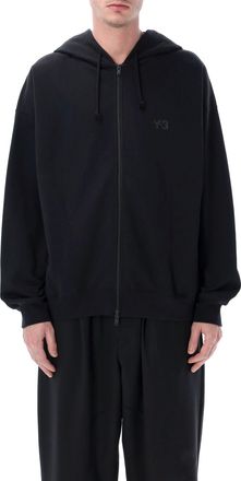 Yohji Yamamoto Brushed Terry Full Zip Hoodie
