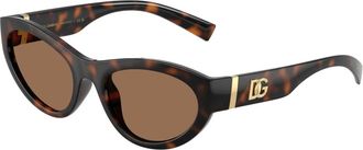 Dolce & Gabbana Dg 6207 Zonnebril - Dames - Zonnebrillen - Bruin - 54 MM - Accessoires