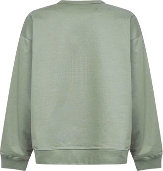Dries Van Noten Mens Sweatshirt Sage Green Cotton Sweatshirts Sweater