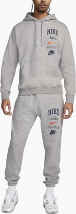 Nike Mens NIKE Mens Tracksuit Varsity Stacked Swoosh - Grey - Size: L