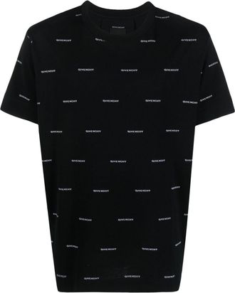 Givenchy 4G logo-print cotton T-shirt - men - Cotton - L - Black