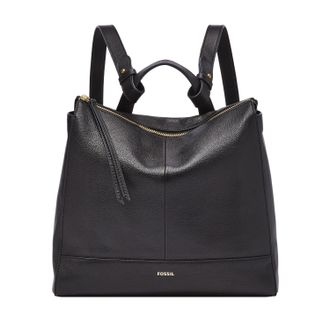 Fossil Womens Elina Leather Convertible Small Backpack