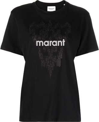 Isabel Marant Zewel T-shirt - women - Cotton - S - Black