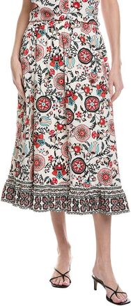 T Tahari Tiered Midi Skirt