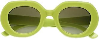 Emmanuelle Khanh Green Love Bio-Nylon Round Sunglasses
