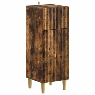 vidaXL Armario De Almacenamiento Para Ba&ntilde;o Arnhem Roble Ahumado Vidaxl
