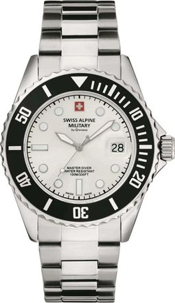 Swiss Alpine Military Master Diver - Heren - Horloges - Grijs - ONE Size - Accessoires