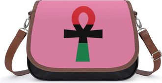 Generic African Ankh Flag Fashion Womens Crossbody Bags Novelty Handbag Shoulder Bag Purse