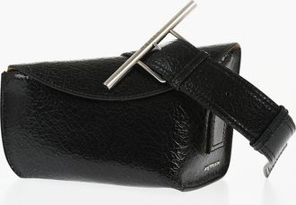 Alexander McQueen Borsa Asimmetrica in Pelle Martellata Alexander McQueen