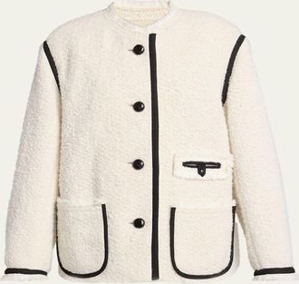 Isabel Marant Maylin Contrast-Trim Tweed Jacket