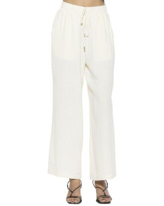 Alexia Admor Xila Linen-Blend Wide Leg Pant
