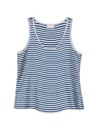 Pierre-Louis Mascia Pierre Louis Mascia Womens Striped Silk Tank Top
