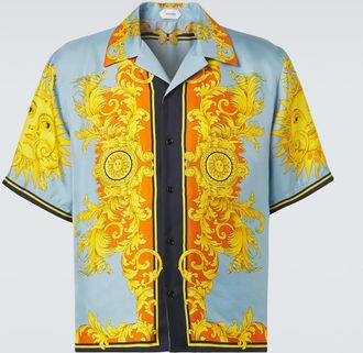 Versace Printed silk shirt