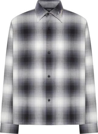 Amiri Logo-embroidered Check Shirt