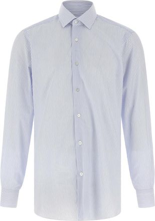 Barba Light Blue Striped shirt