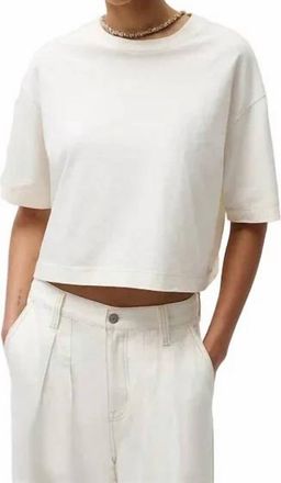 Pistola Denim Mae Cropped Tee In Soft White