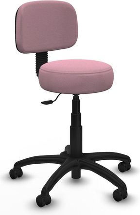 Piqueras y Crespo Piqueras Y Crespo - Silla Llanos Giratorio Bali Rosa Base Poliamida 600 Ruedas Engomadas 50