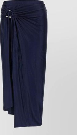 Paco Rabanne high waist skirt asymmetric draped embellished