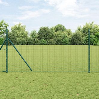 Berkfield Home Euro Fence Green 1x25m Steel