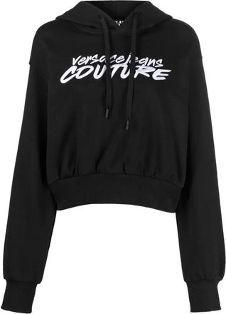 Versace Jeans Couture Hoodies - Dames - Hoodies - Zwart - S - Katoen - Hoodies & sweatvesten