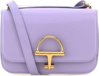 Gucci Lilac Leather Small Gucci Siena Shoulder Bag
