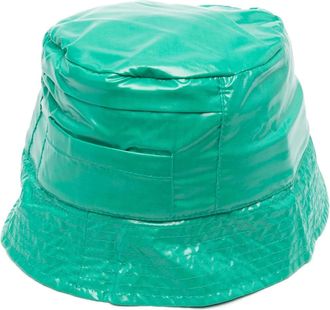 K-Way pocket-detail bucket hat - unisex - Polyamide/Polyester - 56 - Green