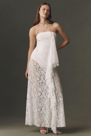 Mare Mare Lace Pickup Bodysuit Maxi Dress