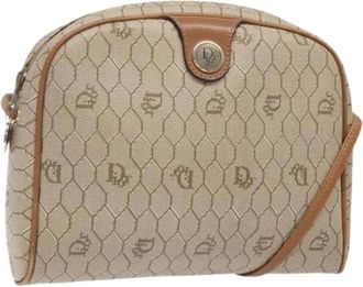 Dior Pre-owned Cross Body Bags, female, Beige, Size: ONE SIZE Pre-owned Vintage Shoulder Bag