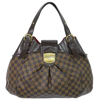 Louis Vuitton Sistina Damier Brown Canvas Handbag (Pre-Owned)