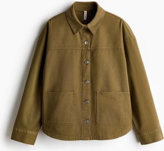 H&M Shacket aus Twill - Green