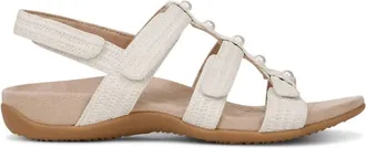 Vionic Womens Amber Pearl Sandal In Cream