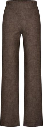 Hart by Helena Hart Soul Lano Broeken - Dames - Wijde Broeken - Bruin - 2XL - Linnen - Broeken