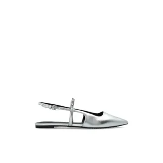 Michael Kors Ballerinas, female, Gray, Size: 8 1/2 US Dina Flex Slingback Flat