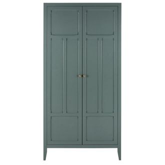 Maisons du monde Guardarropa verde oscuro con 2 puertas batientes