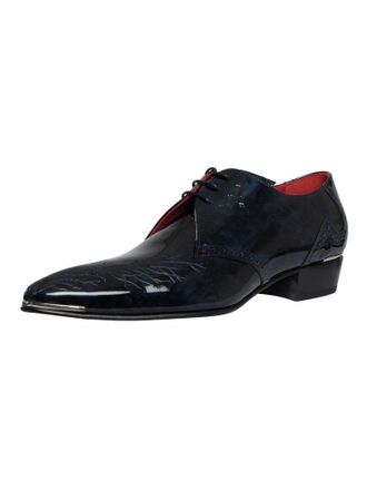 Jeffery West Branch Brogue Leren Schoenen, Blauw