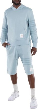 Thom Browne 4-Bar Double Face Knit Sweatshorts, Brand Size 4 (X-Large)