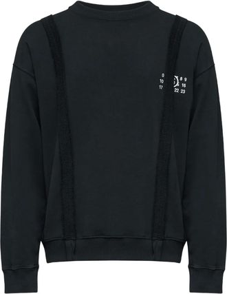 Maison Margiela Felpa con grafica numerica - 900 BLACK