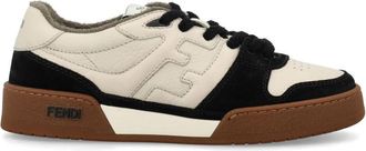 Fendi Multicolor Leather Lace Up Sneakers