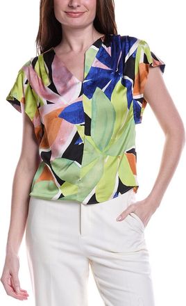 Nic+Zoe NIC+ZOE Mega Blooms Flutter Woven Top