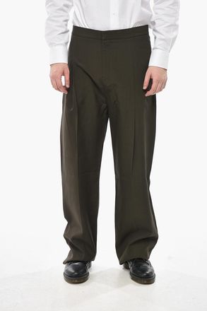 Givenchy Pantaloni in Lana Straight Fit ad 1 Pince Givenchy