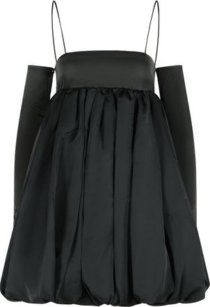 Rotate Roterende ballonjurk van zwart polyester