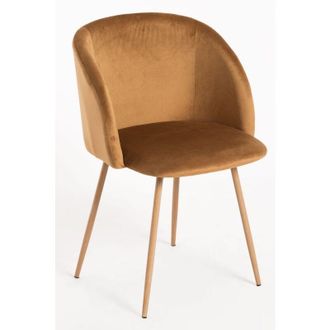 Regalos Miguel Sillas Comedor - Silla Velt Terciopelo - Marr&oacute;n