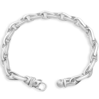 Pompeii3 Mens 14k Gold (60gram) or Platinum (94gram) 8mm Link Bracelet 9