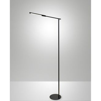 Fabas Luce luce l&aacute;mpara de pie led aluminio negro 130 cm