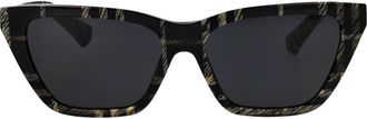Burberry Be 4468 Cat-eye Zonnebril - Dames - Zonnebrillen - Zwart - 54 MM - Accessoires