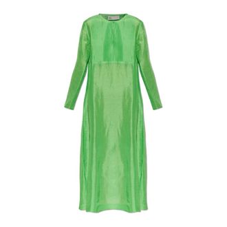 Tory Burch Tory Burch, Maxi Dresses, female, Green, Size: M Long-sleeved dress