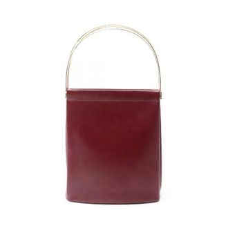 Cartier Pre-owned Handbags, female, Red, Size: ONE SIZE Pre-owned Trinity Leather Handbag
